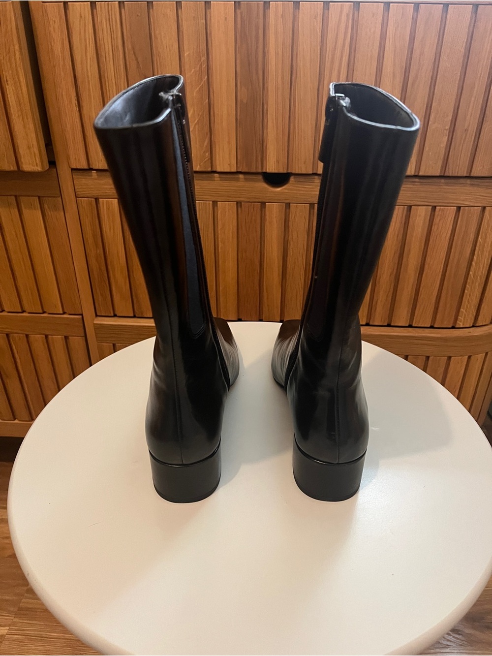 J. Crew Collection Square-Toe boots in Leather - Picture 4 of 7